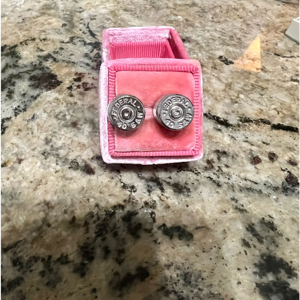 Bullet Earrings Smith & Wesson .40 Caliber